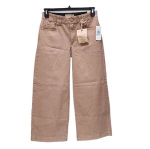 Democracy Jeans Wide Leg Ankle Length High Rise Ab Technology Washed Umber 8